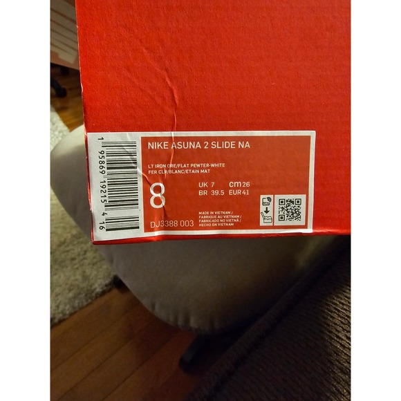 Nike Asuna 2 Slides Men's Grey Ore NIB - Picture 6 of 7